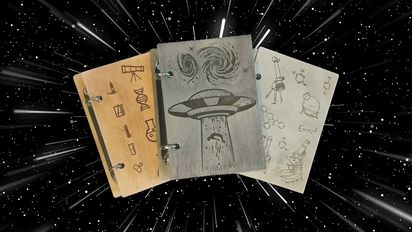 Мастер-класс "Поехали! Создаем космический блокнот"