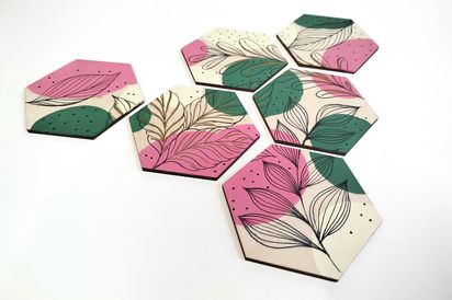 Мастер-класс "Роспись подставок под кружку"